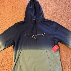 Gradient Blue Hoodie Sweater